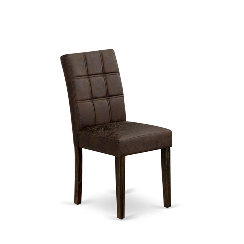 Black Faux Leather Dining Chairs Set of 2 T451
