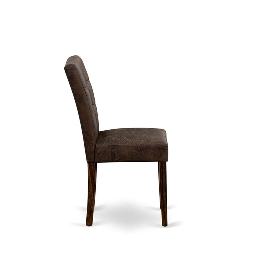 Black Faux Leather Dining Chairs Set of 2 T451