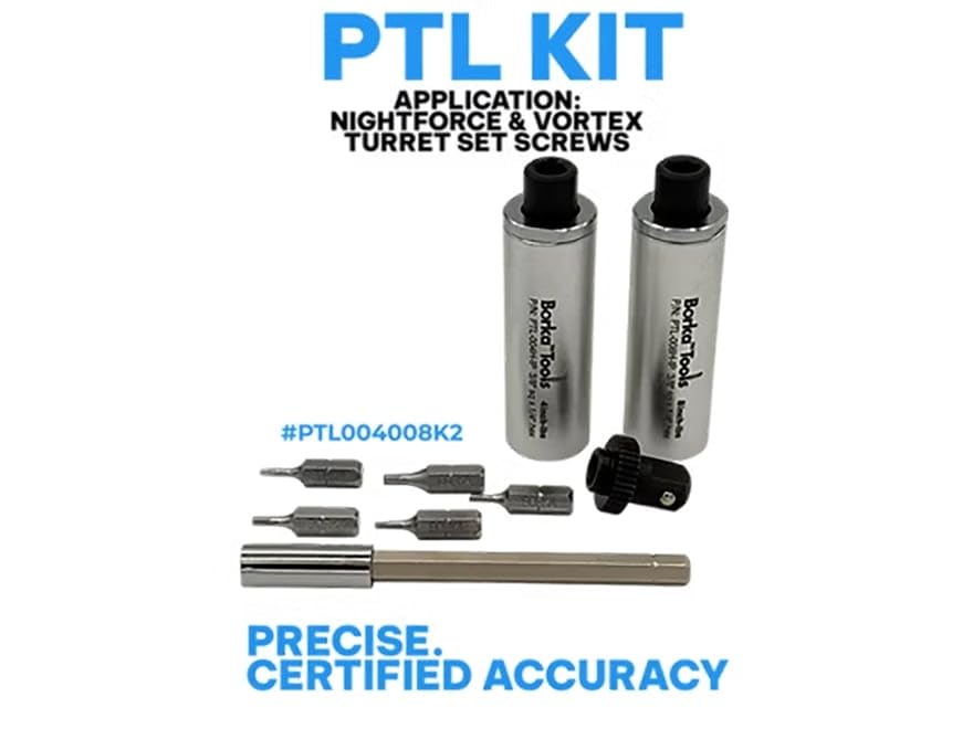 Dual Torque Limiter Kit 4 & 8 in-lb with Knurled Adapter, Bits & Case V98158