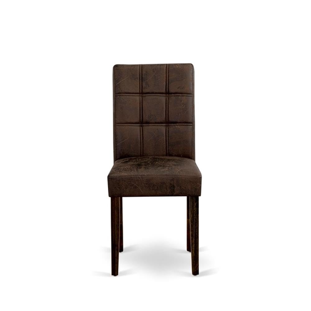 Black Faux Leather Dining Chairs Set of 2 T451