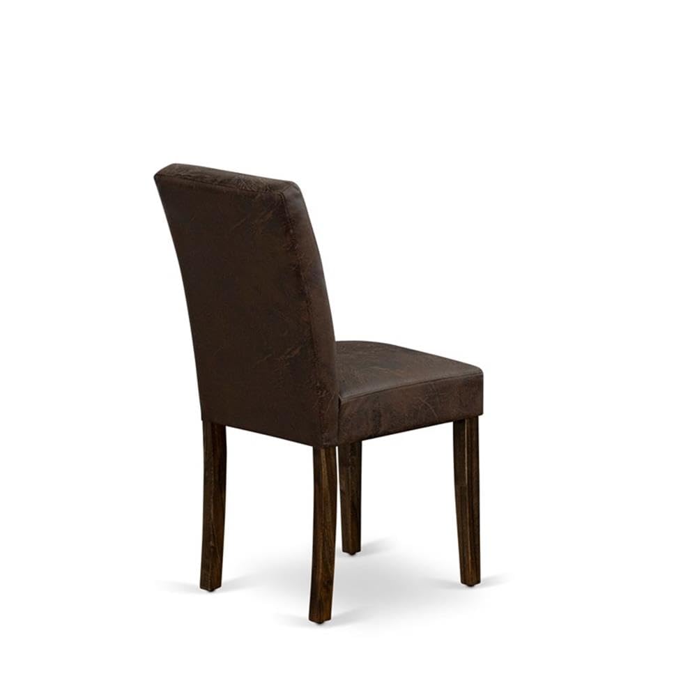 Black Faux Leather Dining Chairs Set of 2 T451
