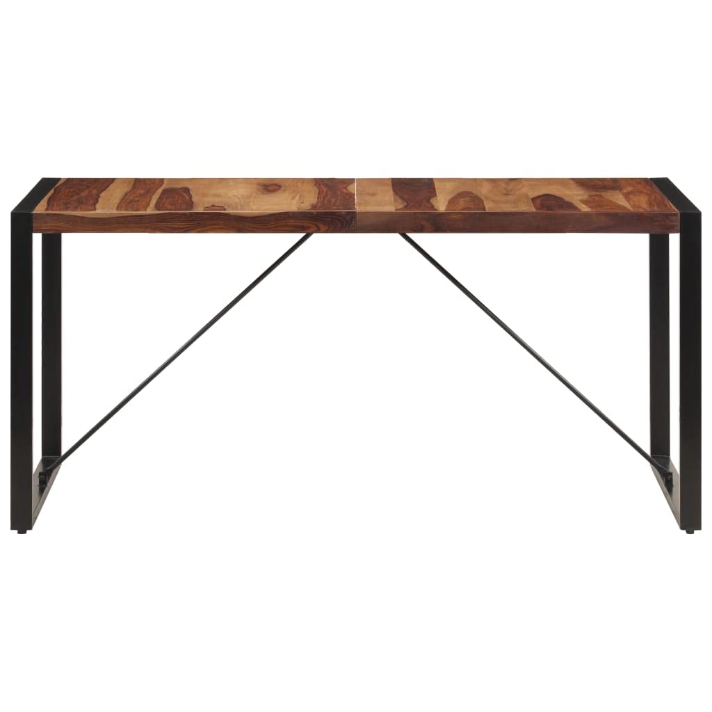 Square Dining Table, 63"x31.5"x29.5" Solid Sheesham Wood I322684