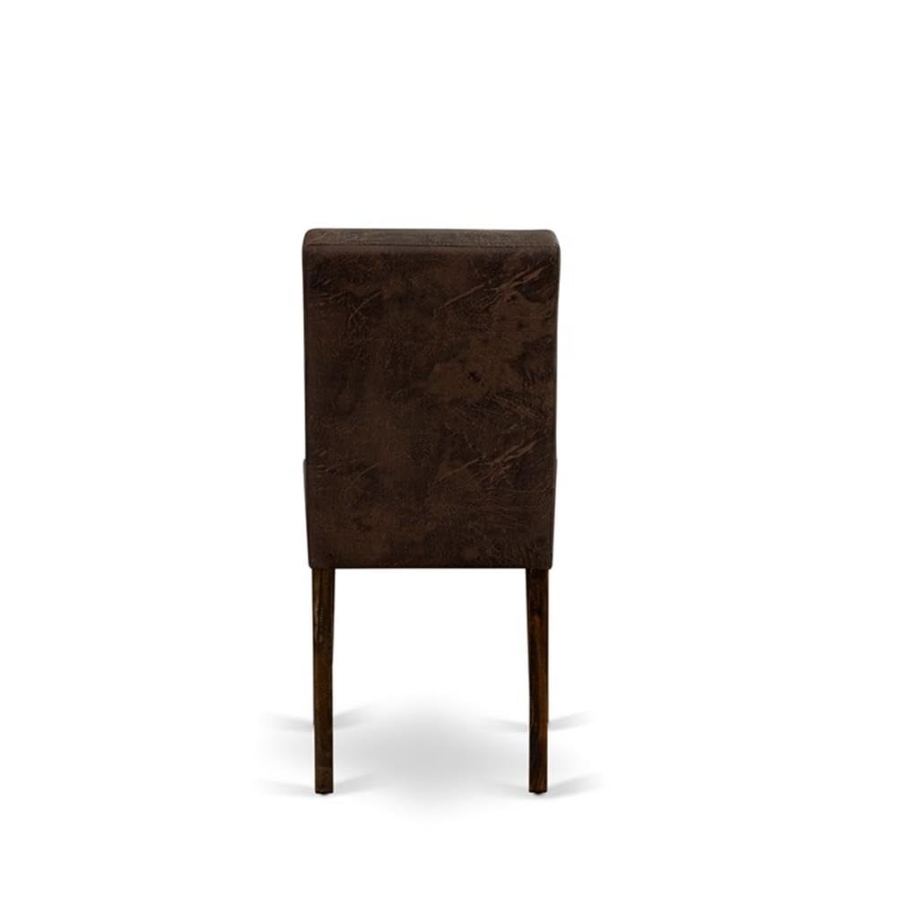 Black Faux Leather Dining Chairs Set of 2 T451