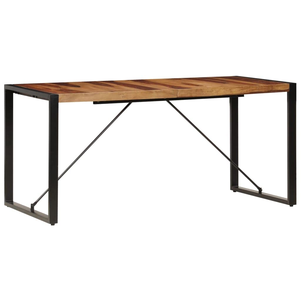 Square Dining Table, 63"x31.5"x29.5" Solid Sheesham Wood I322684