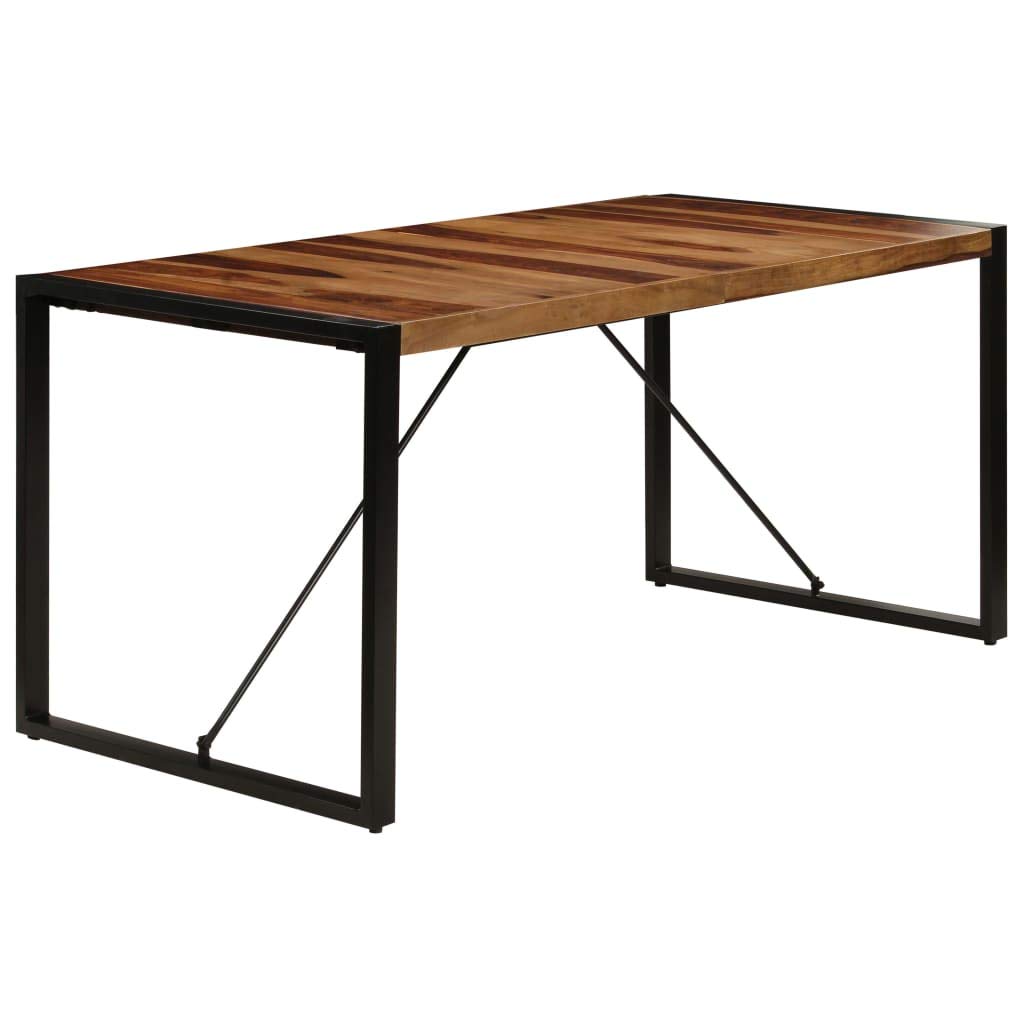Square Dining Table, 63"x31.5"x29.5" Solid Sheesham Wood I322684