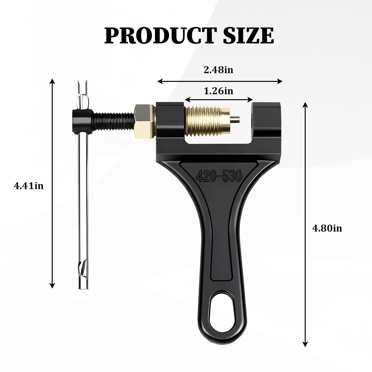 Adjustable 420-530 Motorcycle Chain Breaker Tool U479157