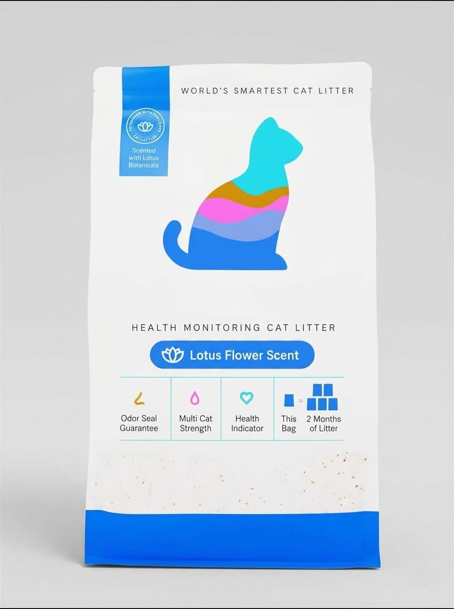 Health Monitoring Cat Litter with Lotus Flower Scent 8 Lb Bag R9034
