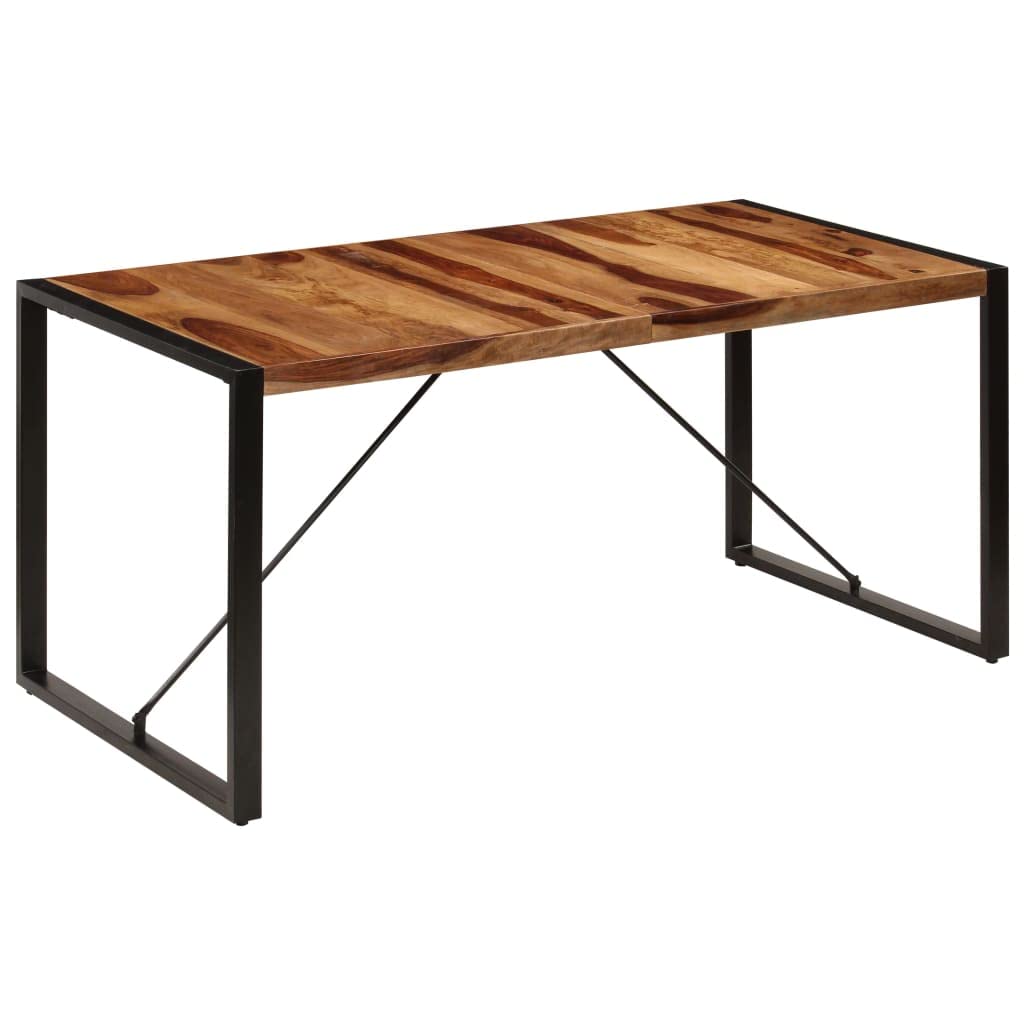 Square Dining Table, 63"x31.5"x29.5" Solid Sheesham Wood I322684