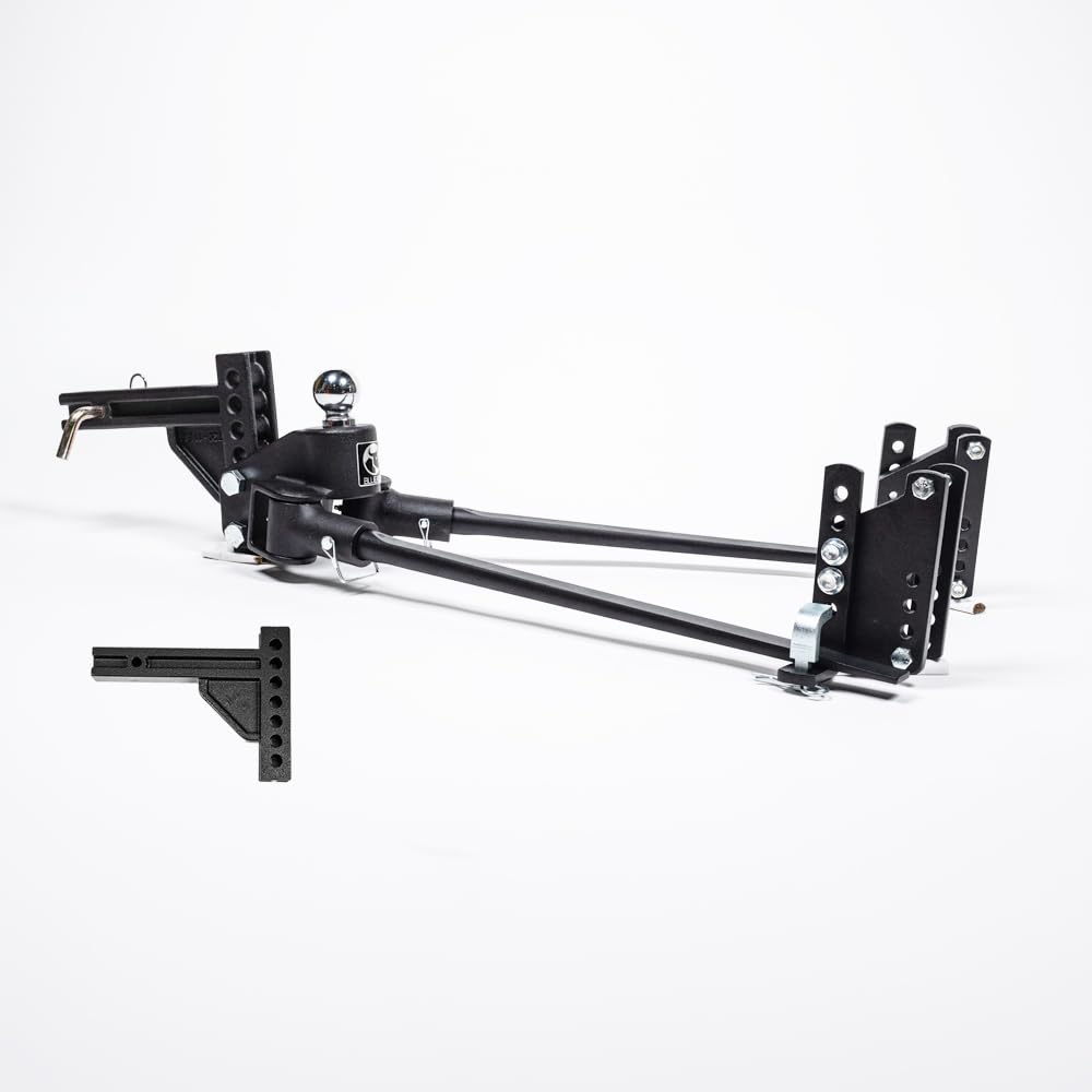 Weight Distribution Hitch with Sway Control, 1000lbs Tongue Weight, 2-5/16 Inch Ball, Black W9732