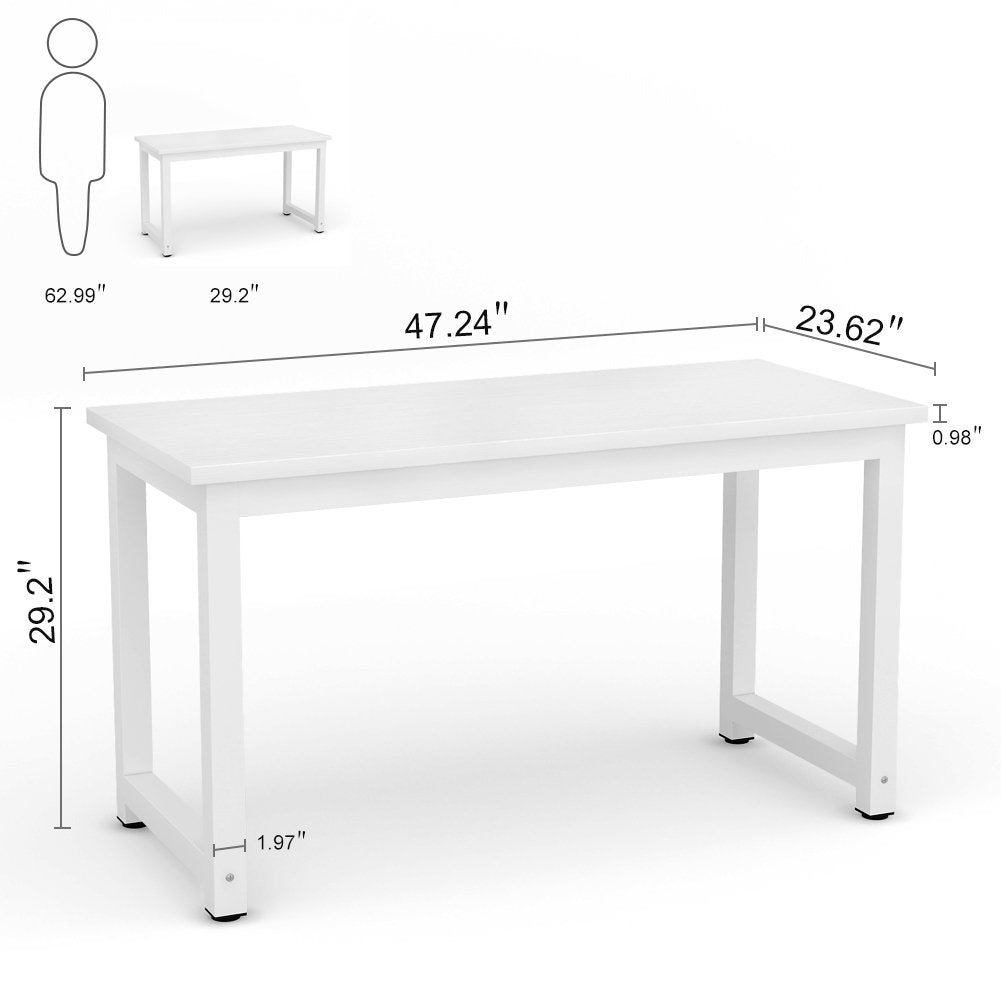 White 47 inch Computer Desk Y567017