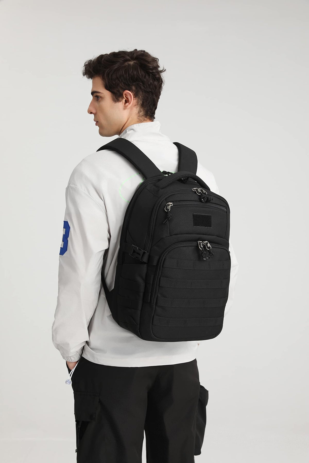 Black Small Tactical Backpack O344