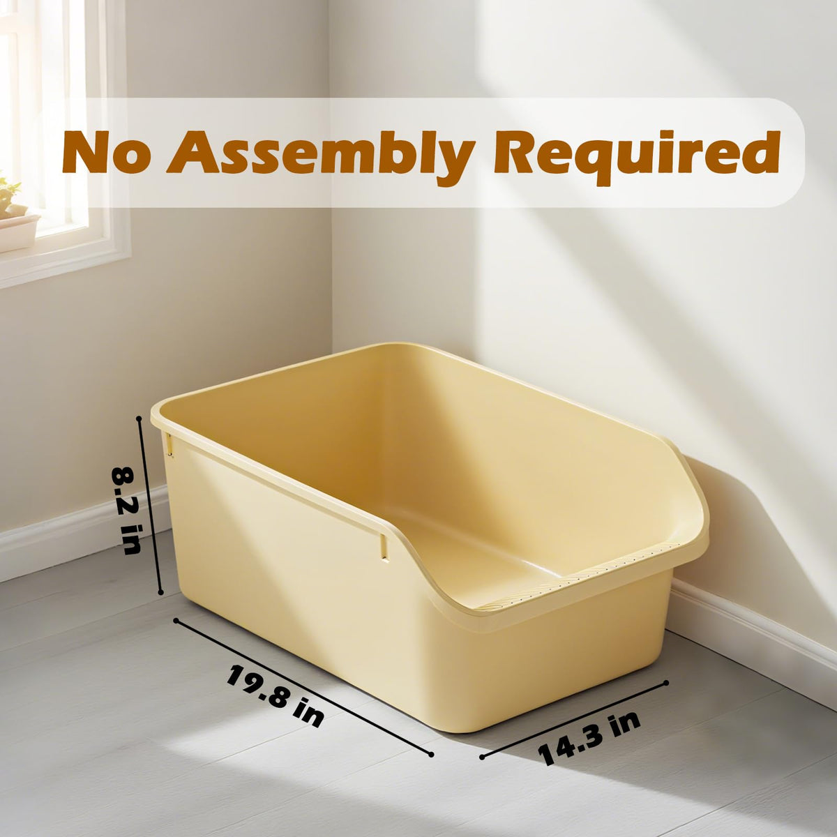 Large High Sides Cat Litter Box X1527