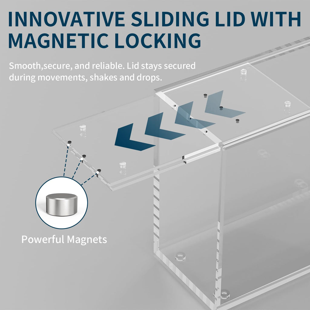 Acrylic Display Case with Sliding Lid, 1 Pack N836145