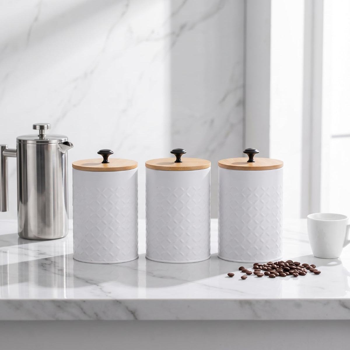 3 Pieces Kitchen Canister Set W757