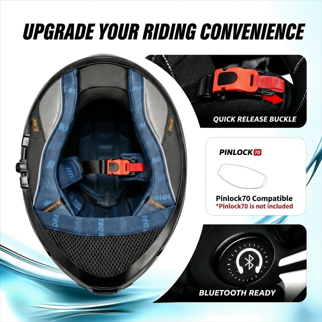 Full Face Motorcycle Helmet DOT & ECE Q7691