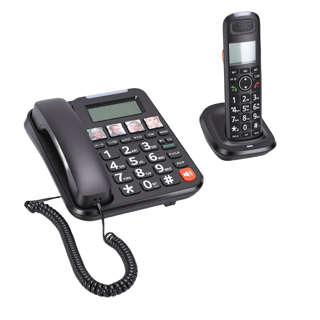 Expandable Corded/Cordless Phone System with Big Buttons P720
