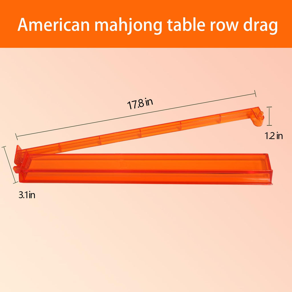 Set of 4 Compact Plastic Mahjong Racks with Pushers I274