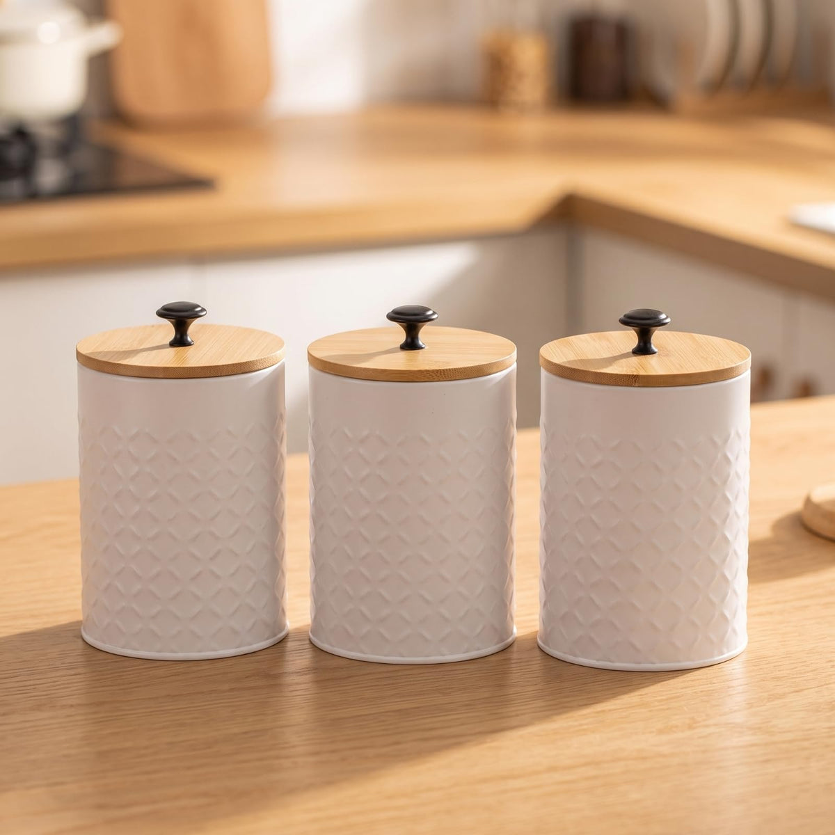3 Pieces Kitchen Canister Set W757
