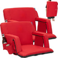 2 PCS Portable Folding Stadium Bleacher Chair I712436