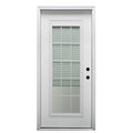 Primed Steel Prehung Door with Clear Low-E Glass 36" x 80" E16550
