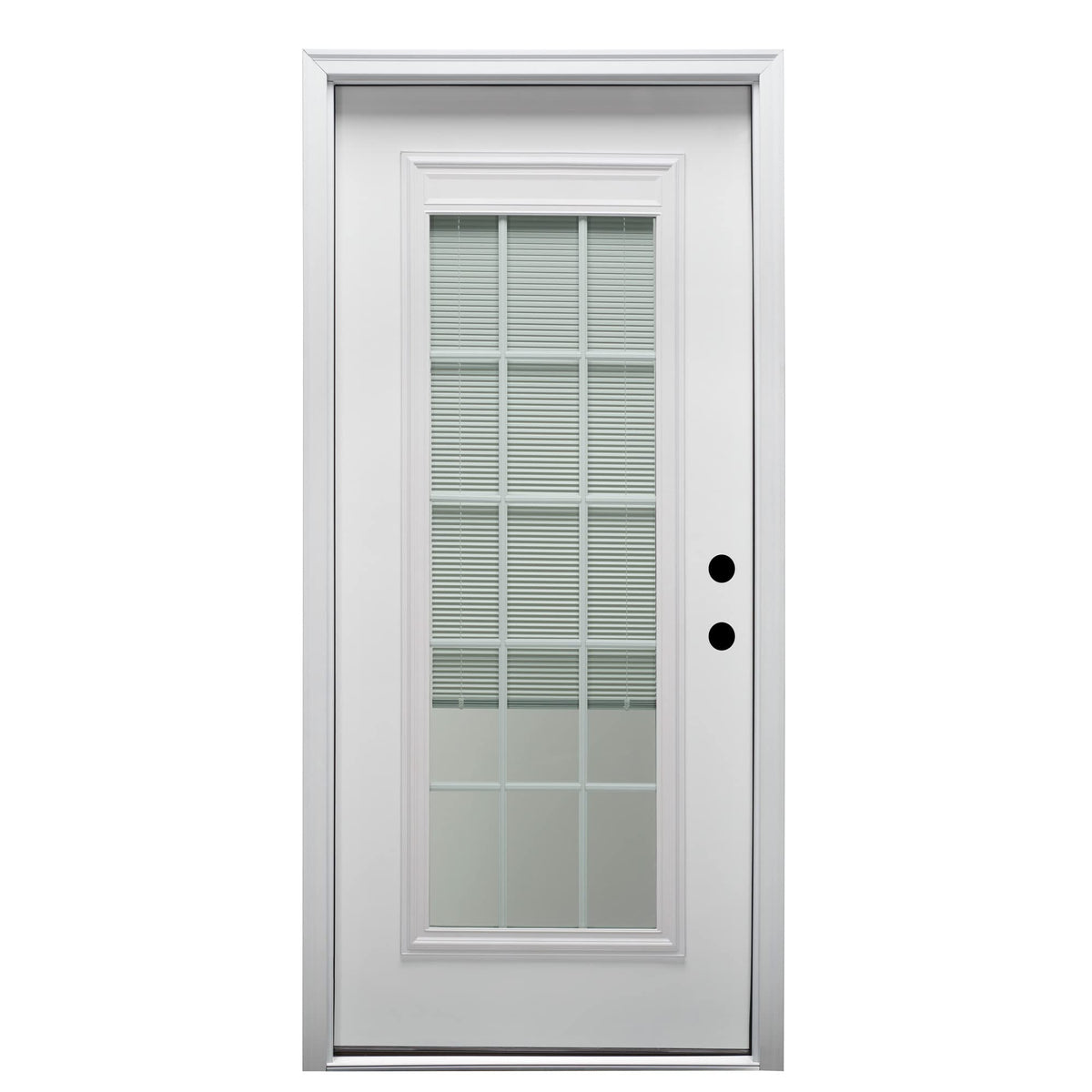Primed Steel Prehung Door with Clear Low-E Glass 36" x 80" E16550