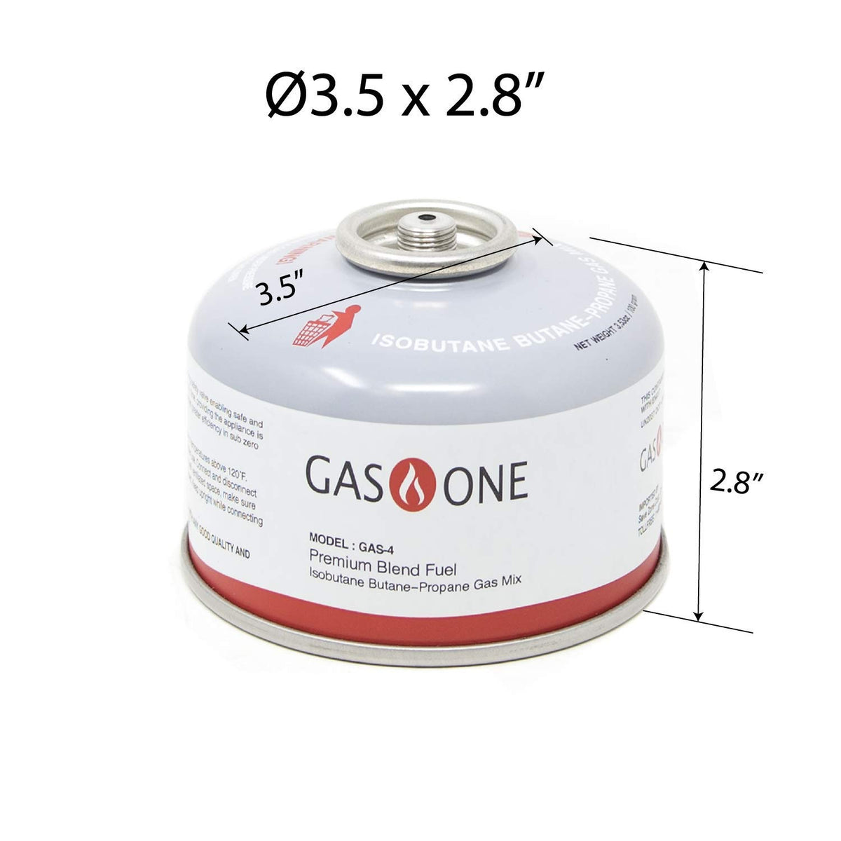 Camping Fuel Isobutane Canister 100gram 6 Pack B85013