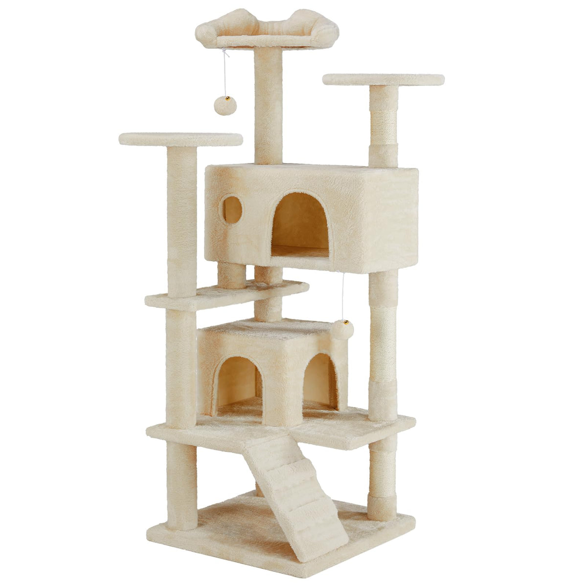 54-inch Cat Tree Tower with Scratching Posts O401