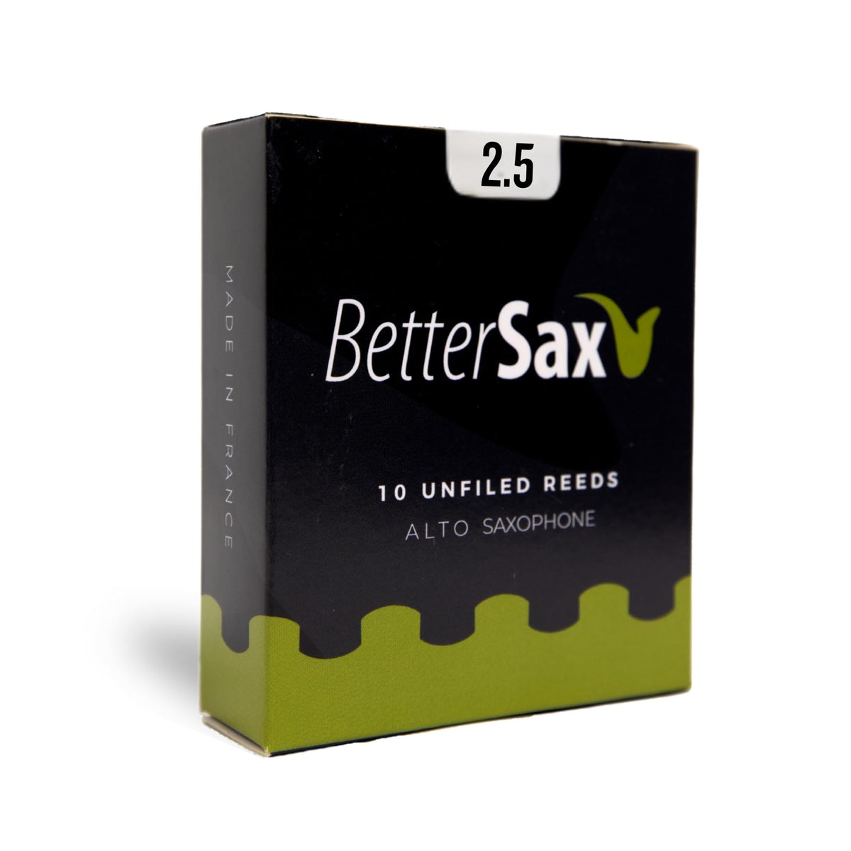 Alto Saxophone Reeds 2.5 Strength 10-Pack Organic French Cane T9524