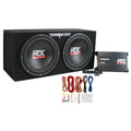 12" 1200 Watt Car Subwoofer Enclosure with Amplifier & Wiring Kit Q2108