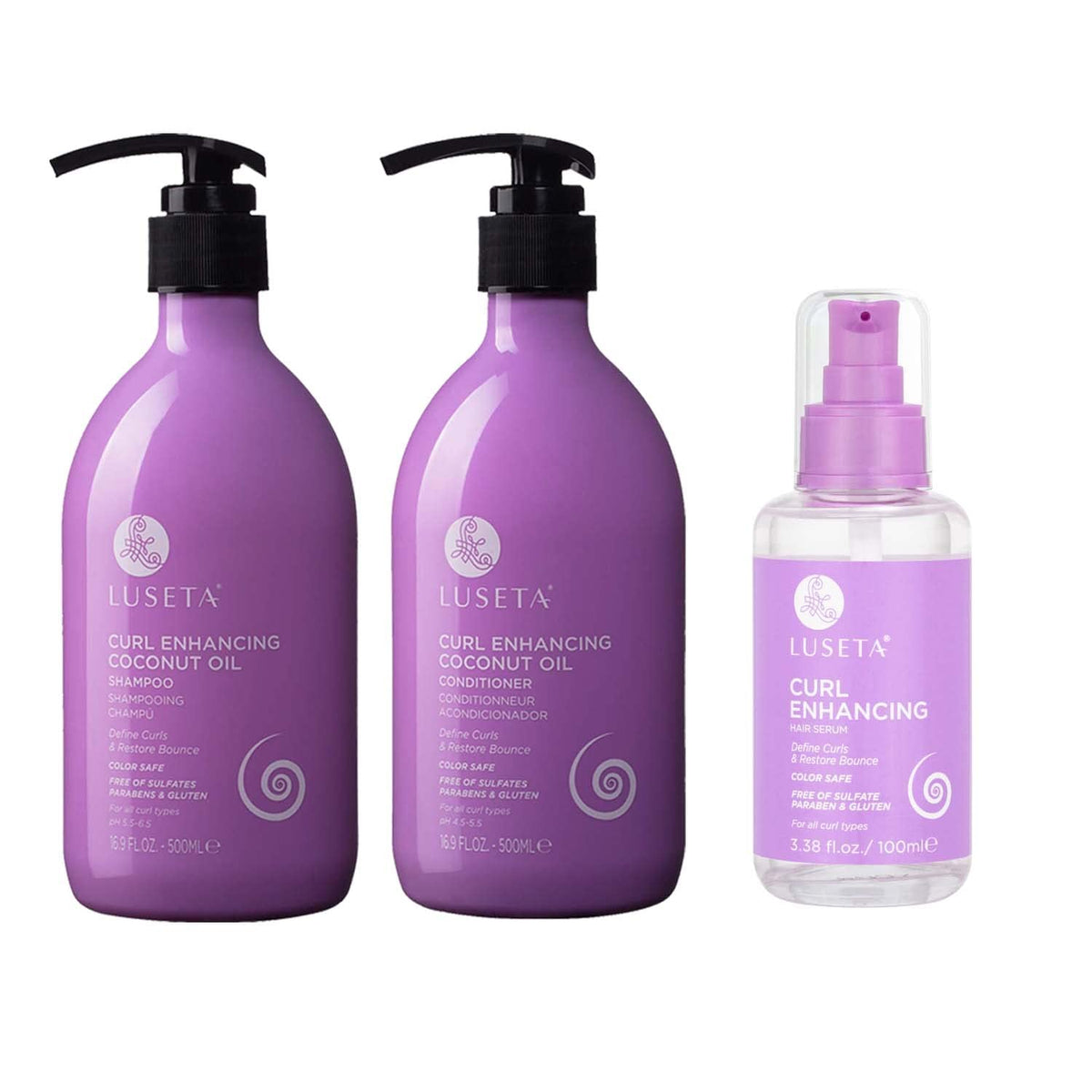 Coconut Oil Shampoo & Conditioner Set & Hair Oil L366
