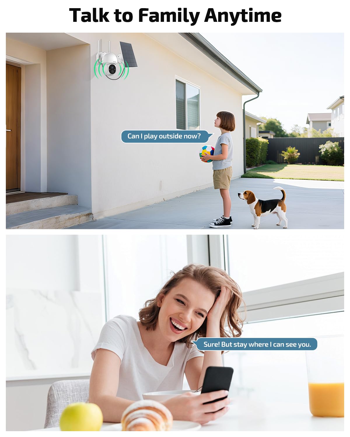 Solar Powered Wireless Security Camera System G818