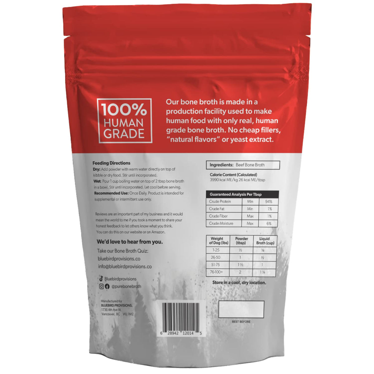 Beef Bone Broth Powder J4401
