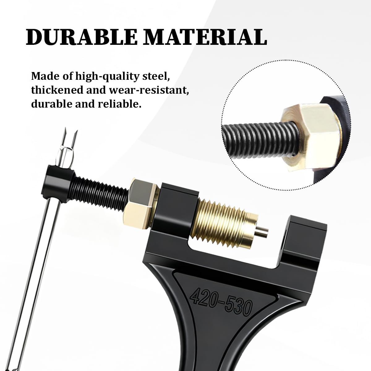 Adjustable 420-530 Motorcycle Chain Breaker Tool U479157