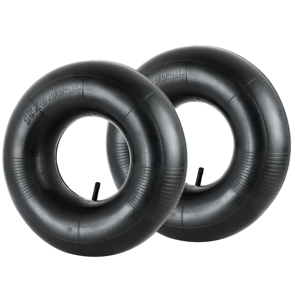 2 Pack 15x6.00-6" Inner Tubes with TR-13 Straight Valve Stem S73511