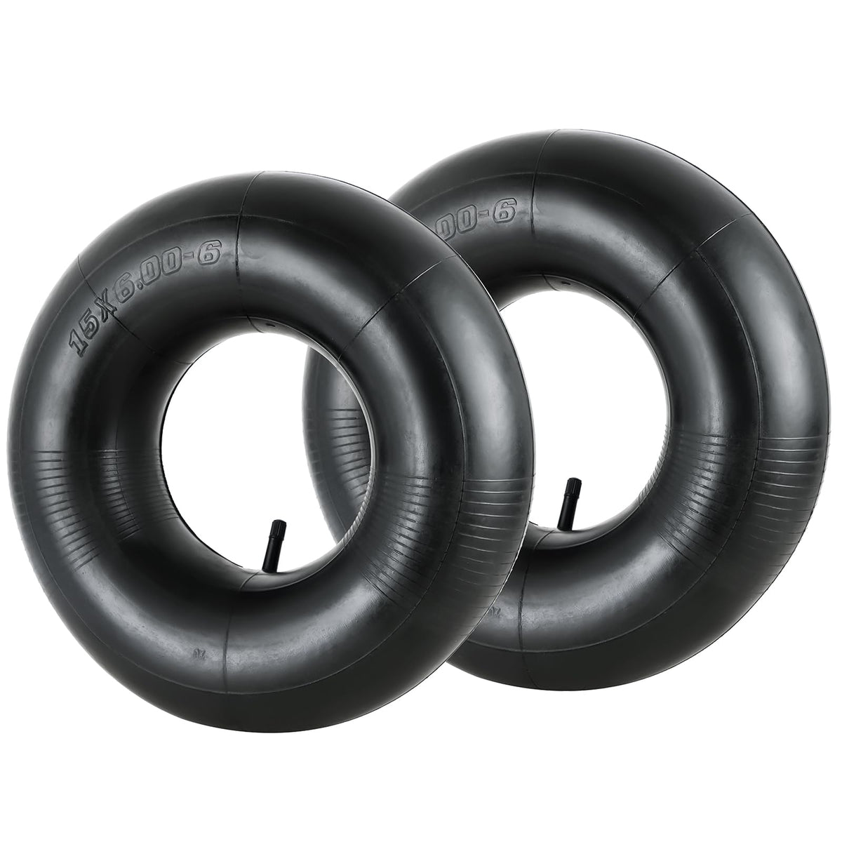 2 Pack 15x6.00-6" Inner Tubes with TR-13 Straight Valve Stem S73511