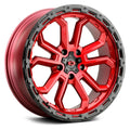 20x9 5x150 +12mm Red Wheel Rim A409