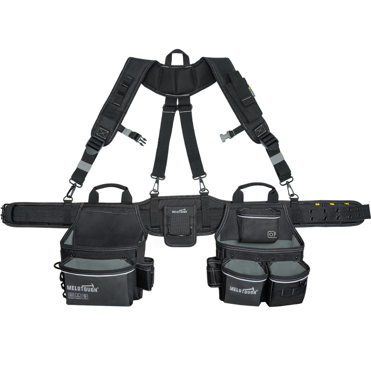 Carpenters Tool Belt with Suspenders 27 Pockets X166
