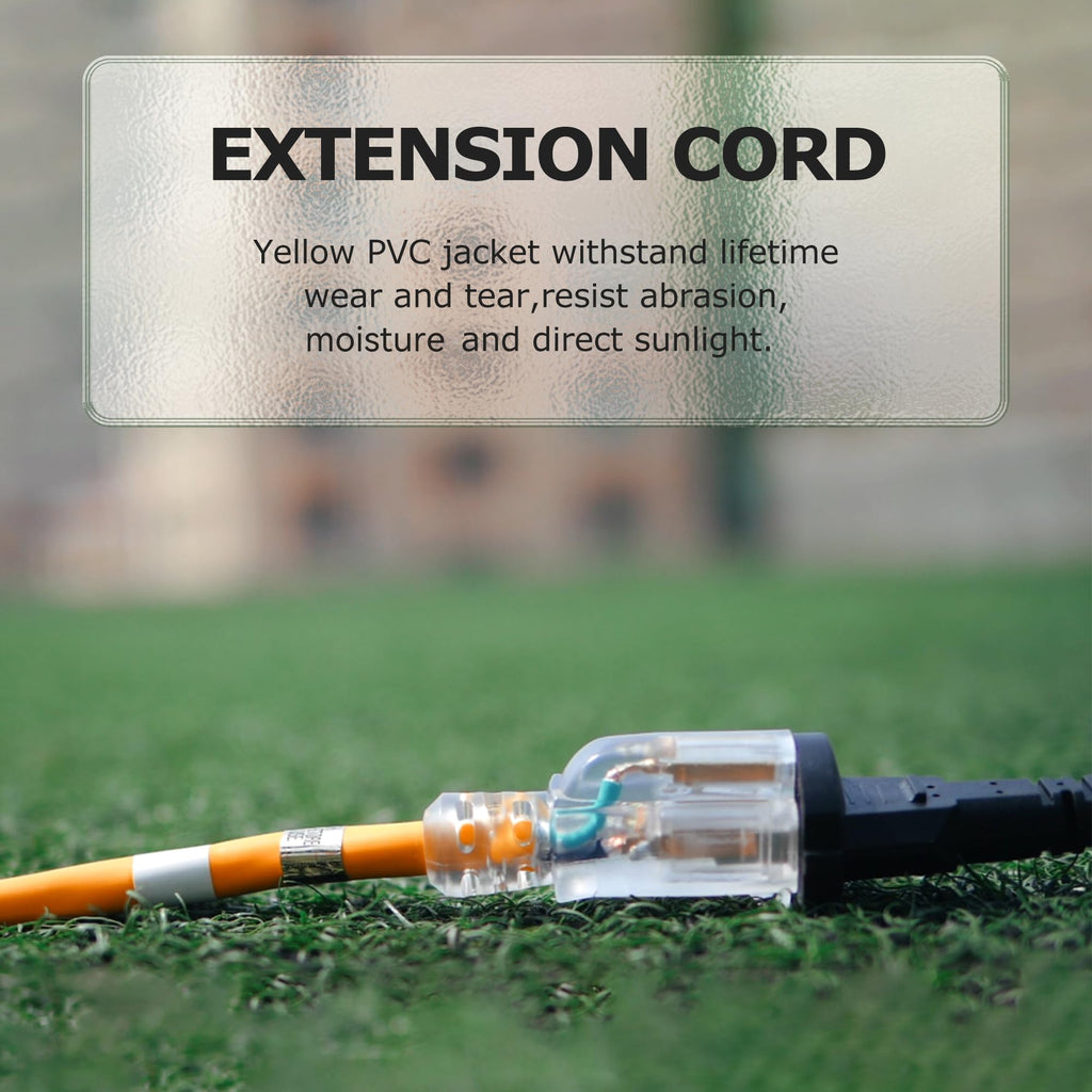Yellow 12 Gauge 10 ft Extension Cord T3790
