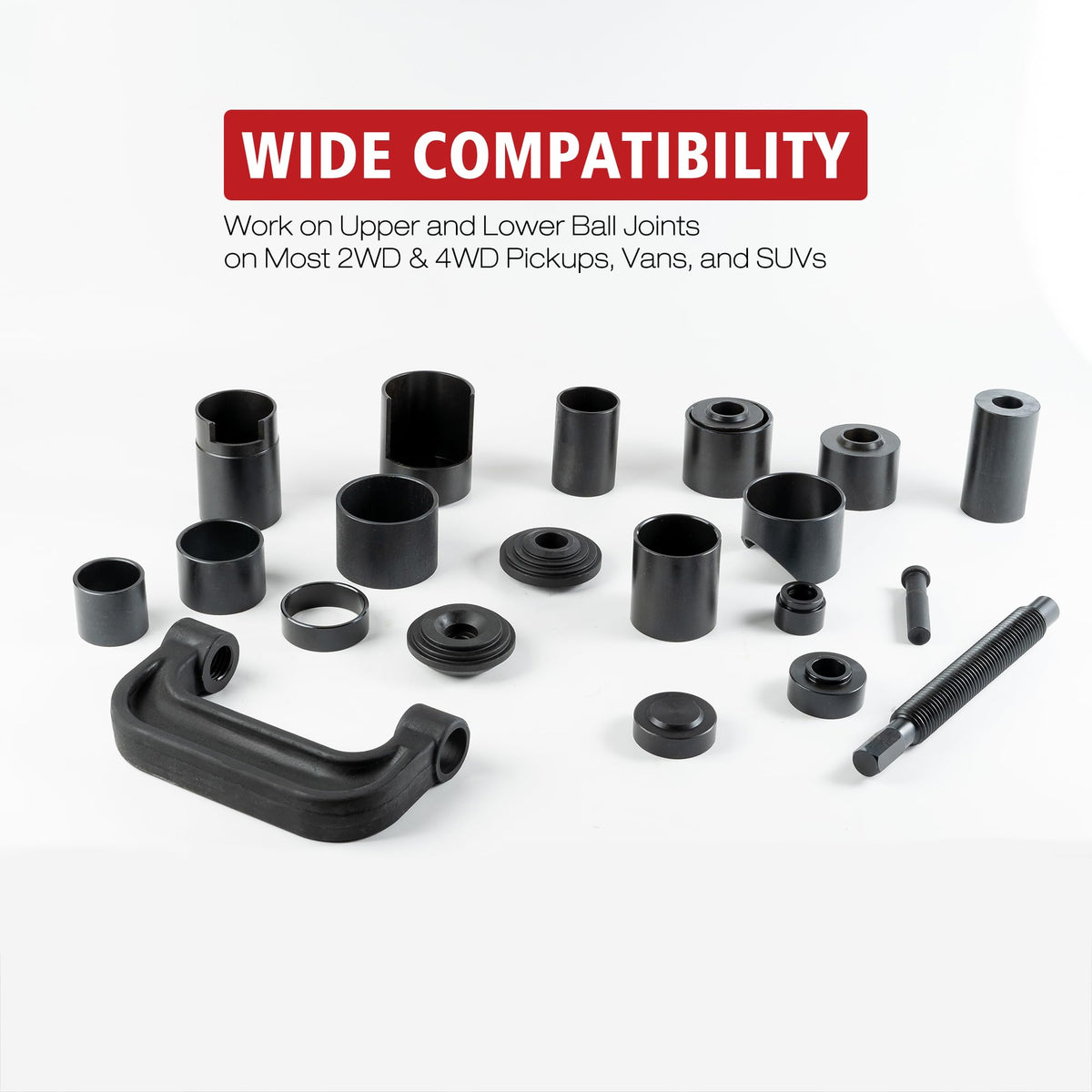 21-Piece Ball Joint Press Kit with C-Frame S6433