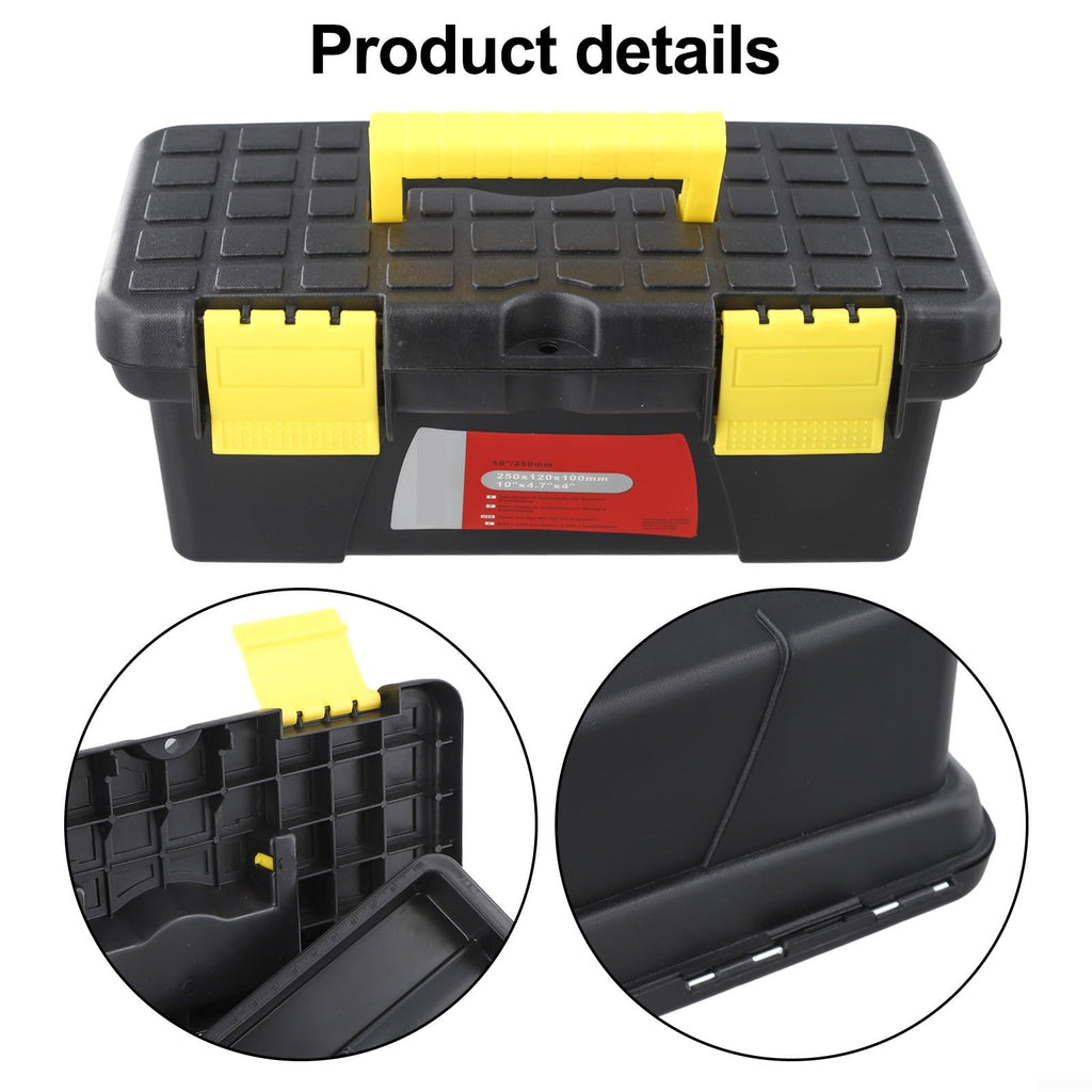 10 Inch Plastic Toolbox with 2-Layer Organization X554539