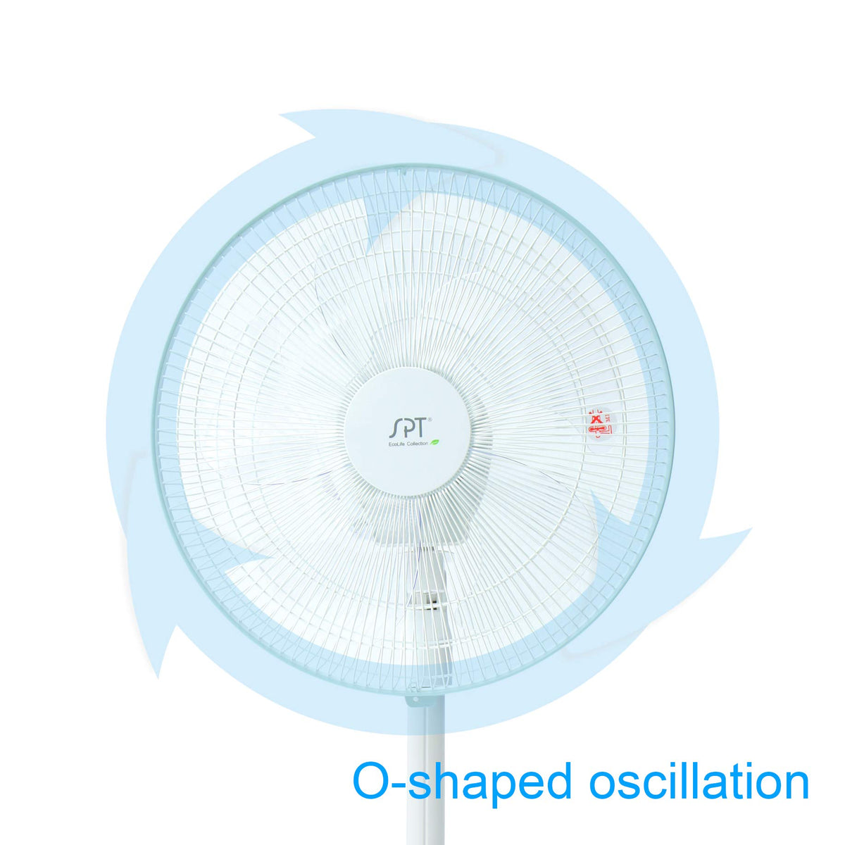 16″ Oscillating Standing Fan D253