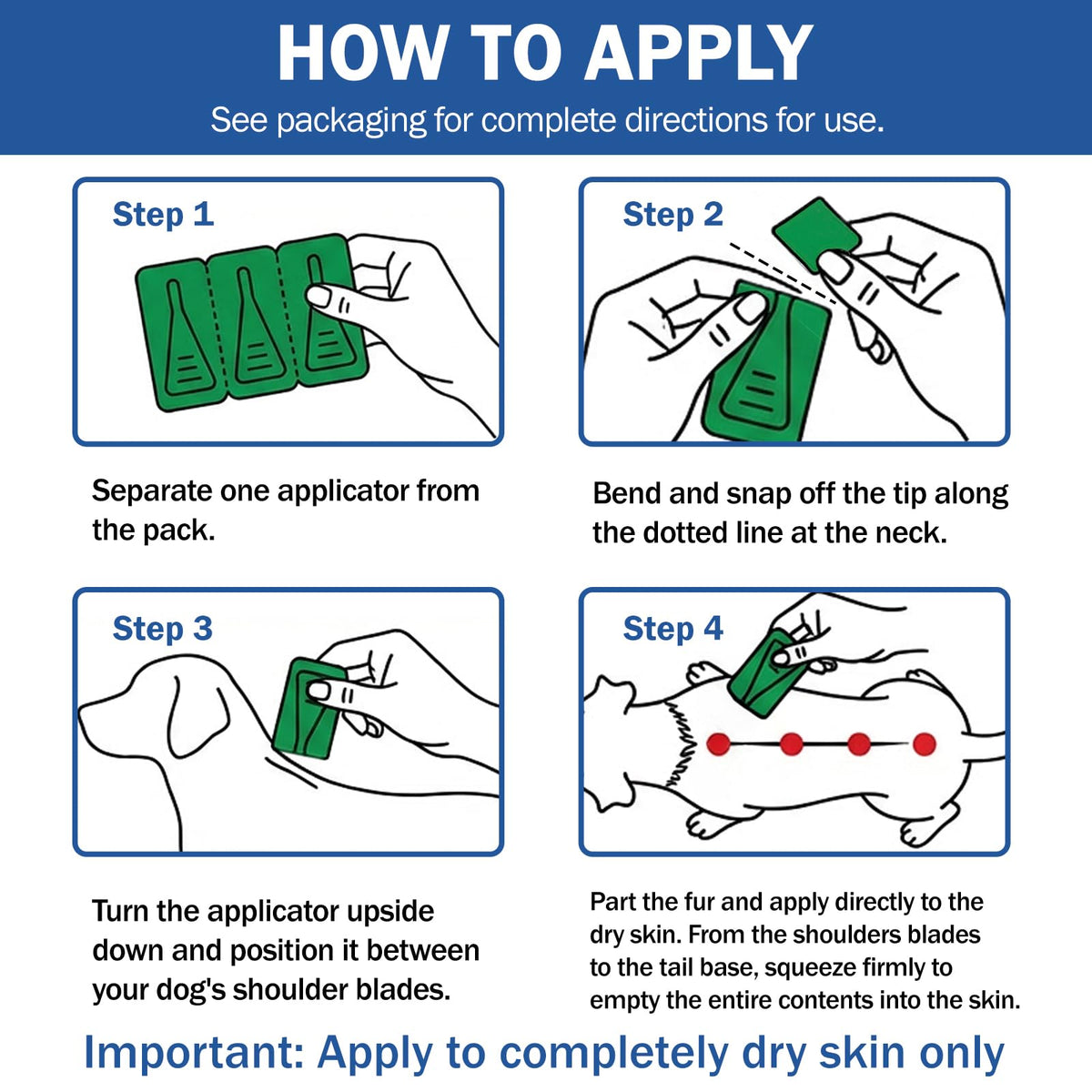 Flea and Tick Prevention for Small and Medium Dogs F680