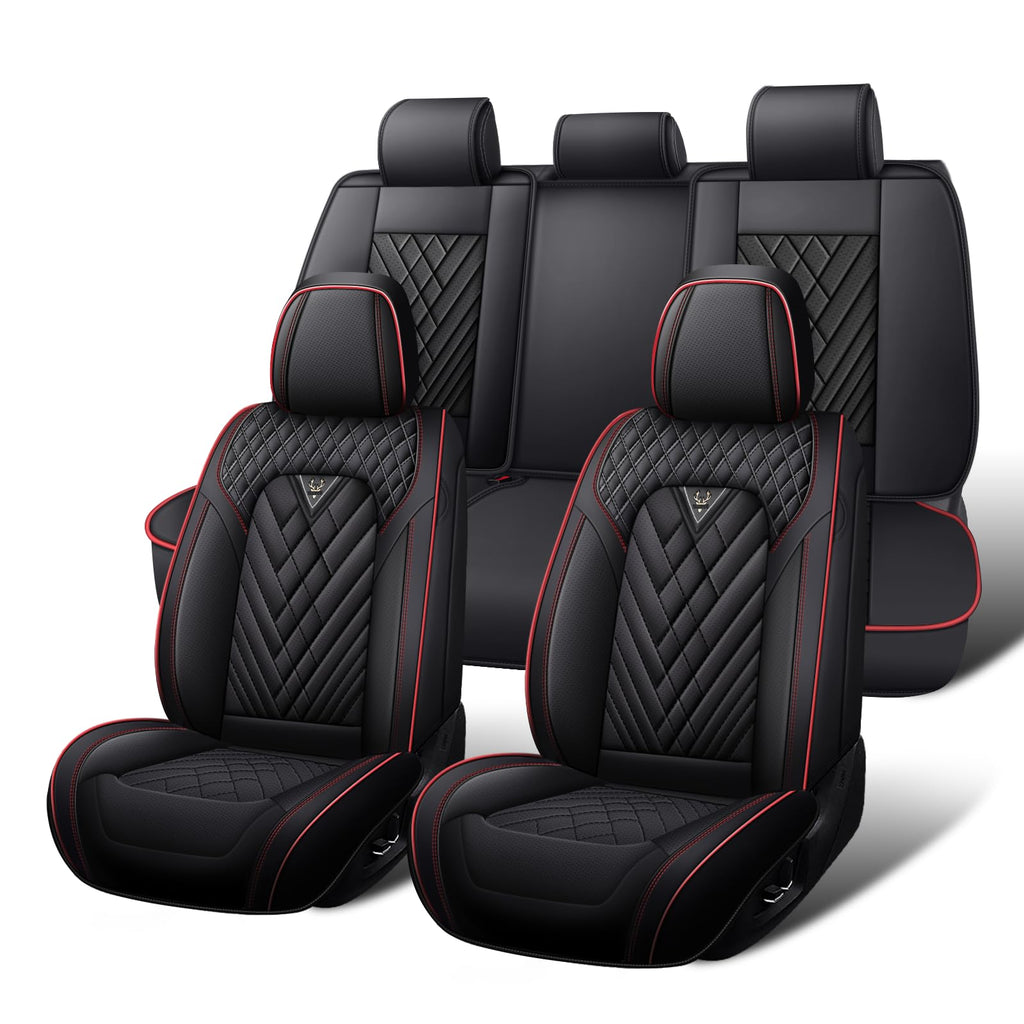 Waterproof Nappa Leather Full Set Car Seat Covers D9553