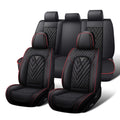 Waterproof Nappa Leather Full Set Car Seat Covers D9553