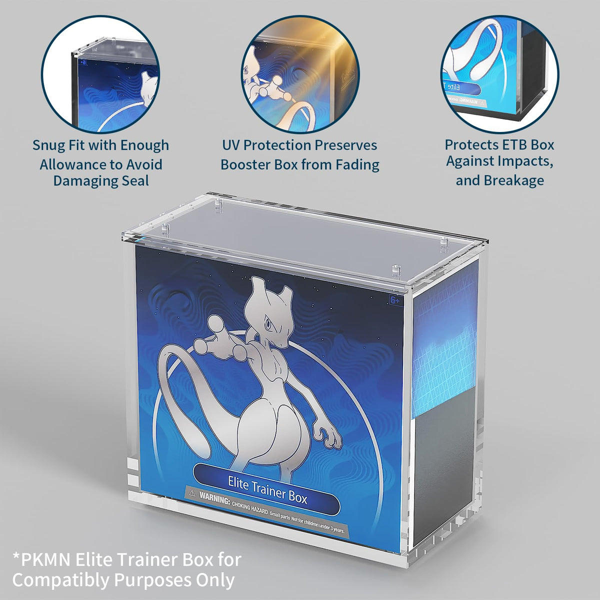 Acrylic Display Case with Sliding Lid, 1 Pack N836145
