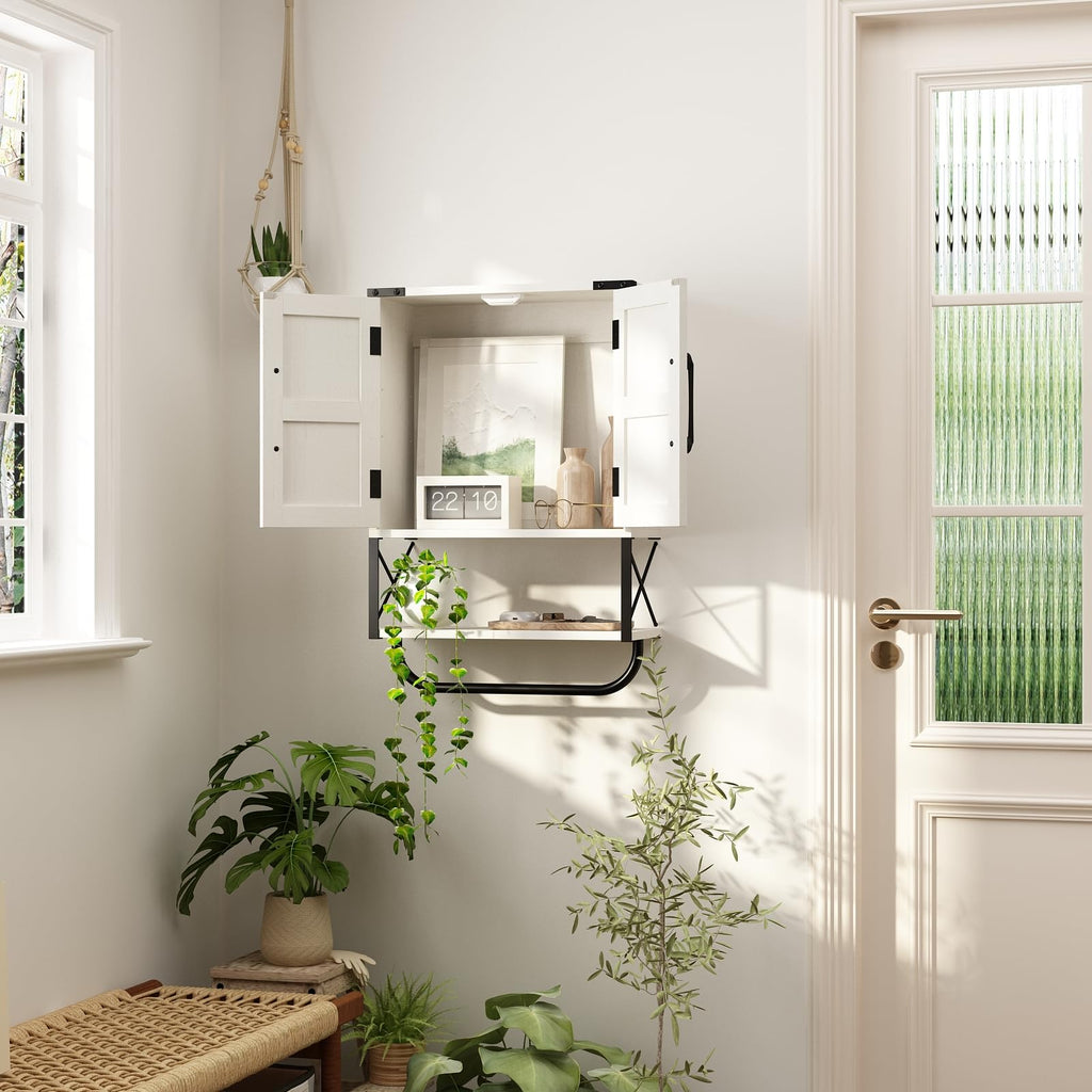 Medicine Cabinet with 2 Barn Door W1138