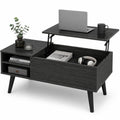 Lift Top Coffee Table with Hidden Storage, Black M72494