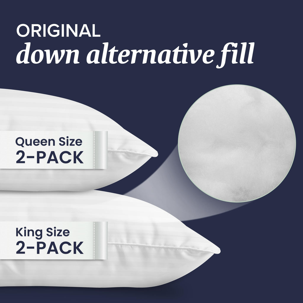 King Size Down Alternative Pillows and Mattress Protector G34257
