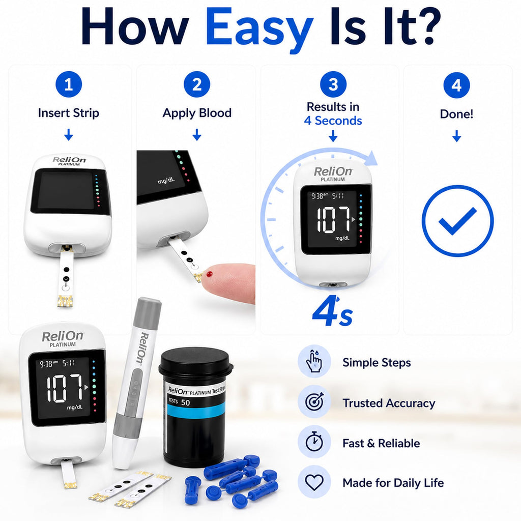 Blood Glucose Monitor Kit with 50 Test Strips S466742