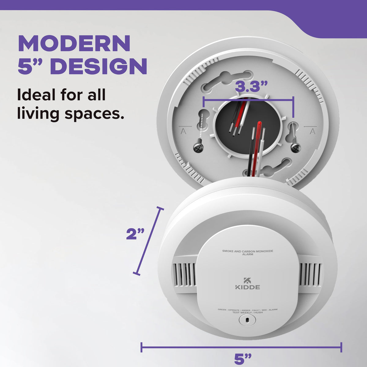 Hardwired Combination Smoke and Carbon Monoxide Detector Q207611